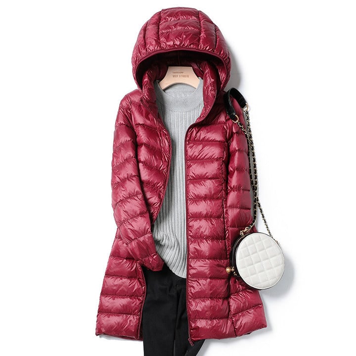 Dame Vinterjakke Ultralett Isolert Casual Style 3