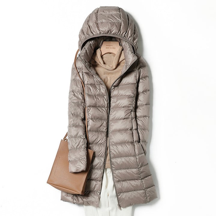 Dame Vinterjakke Ultralett Isolert Casual Style 5