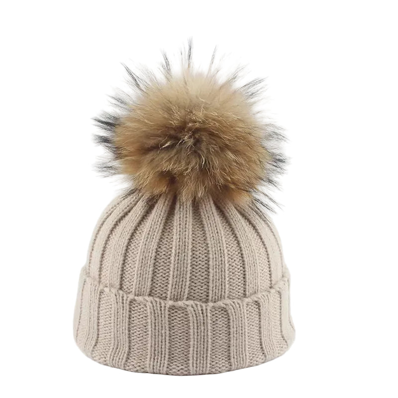 Dame Vinterlue med Pom-Pom Stilfull 0