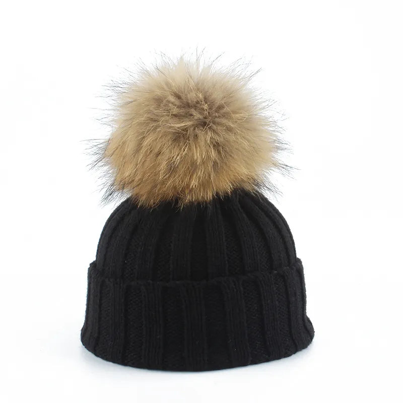 Dame Vinterlue med Pom-Pom Stilfull 1