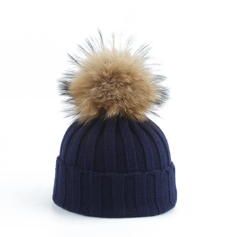 Dame Vinterlue med Pom-Pom Stilfull 3