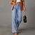 Dame Wide-Leg Høytliv Denim Jeans 1
