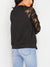 Dame Zip-Up Jakke Med Blondeermer Pustende Polyester Spandex 3
