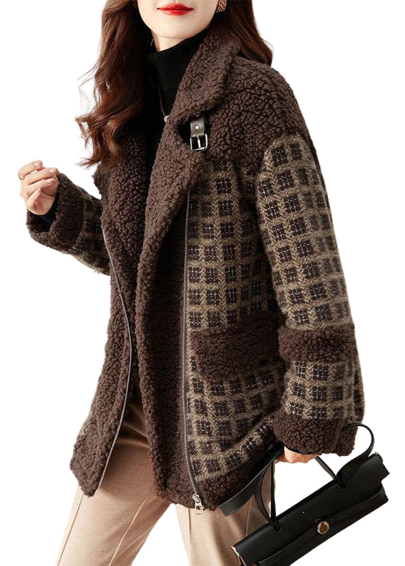 Dame Zip-Up Patchwork Teddy Frakk 0