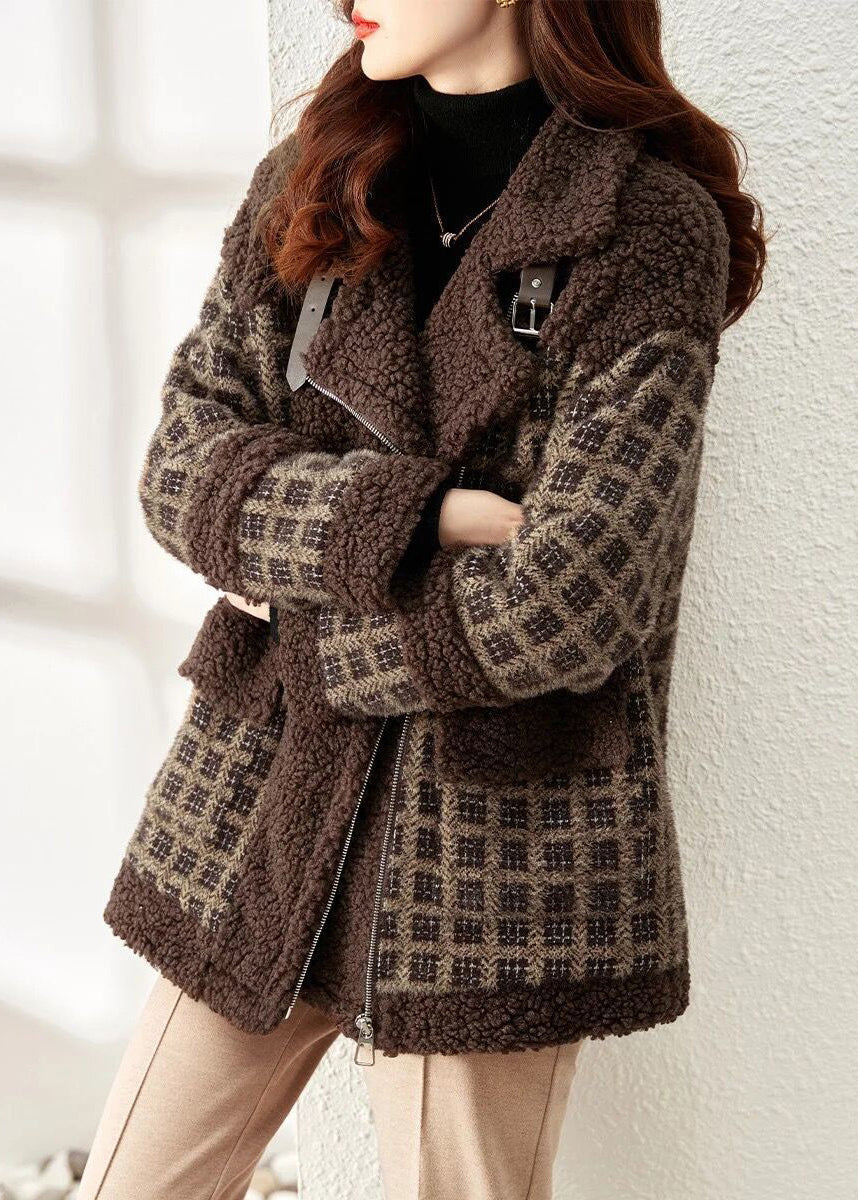 Dame Zip-Up Patchwork Teddy Frakk 3