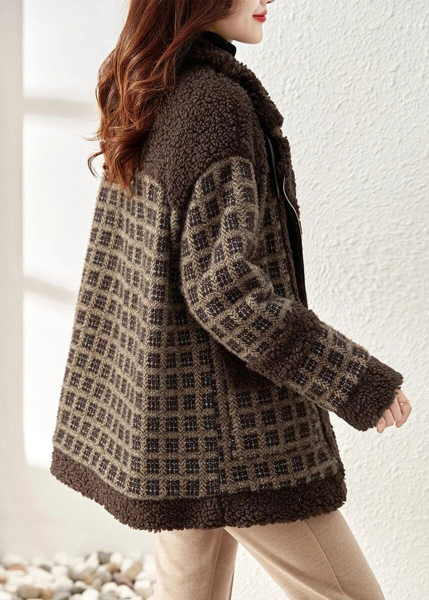 Dame Zip-Up Patchwork Teddy Frakk 4