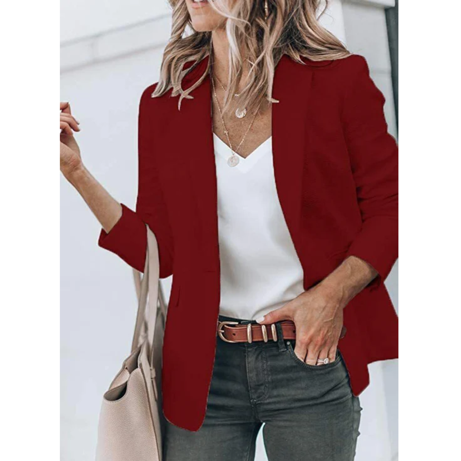 Dameblazer med tidløst design 11