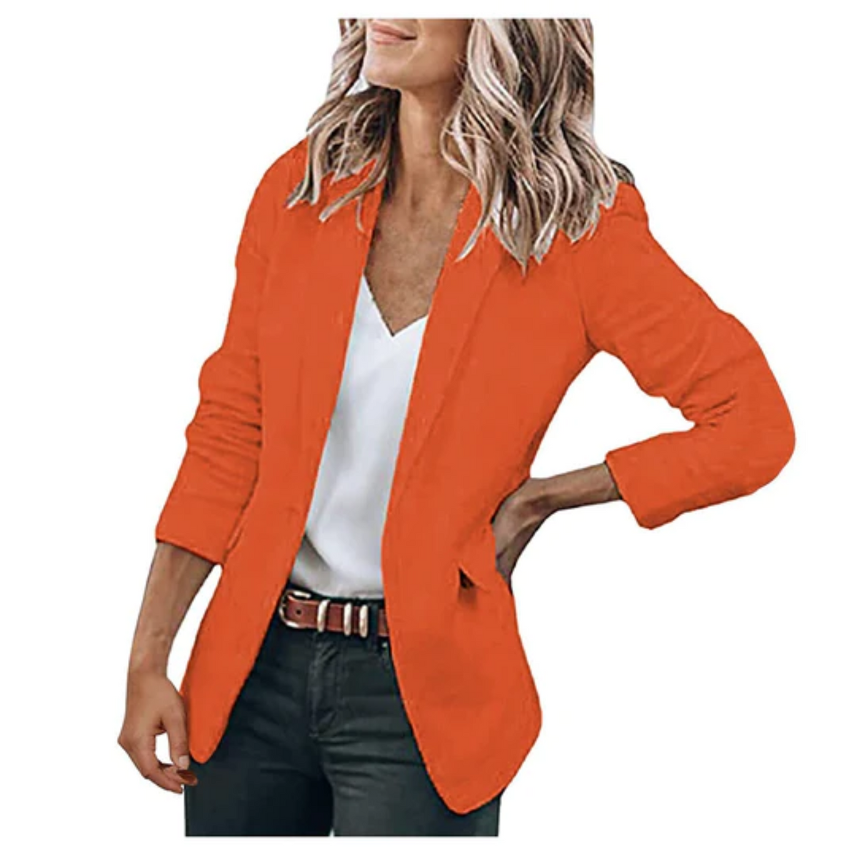 Dameblazer med tidløst design 9