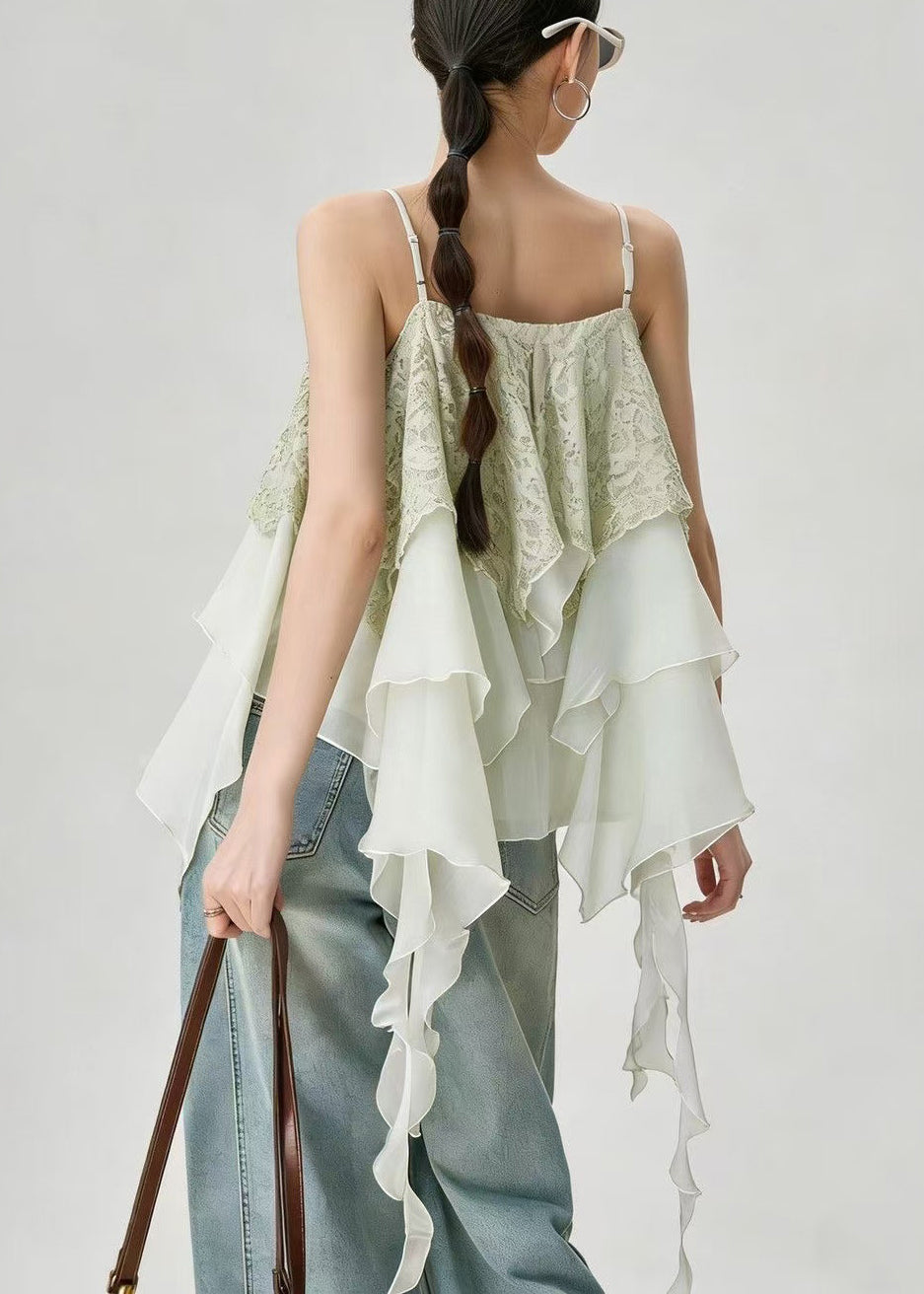 Damebluse Asymmetrisk Lagdelt Patchwork 0