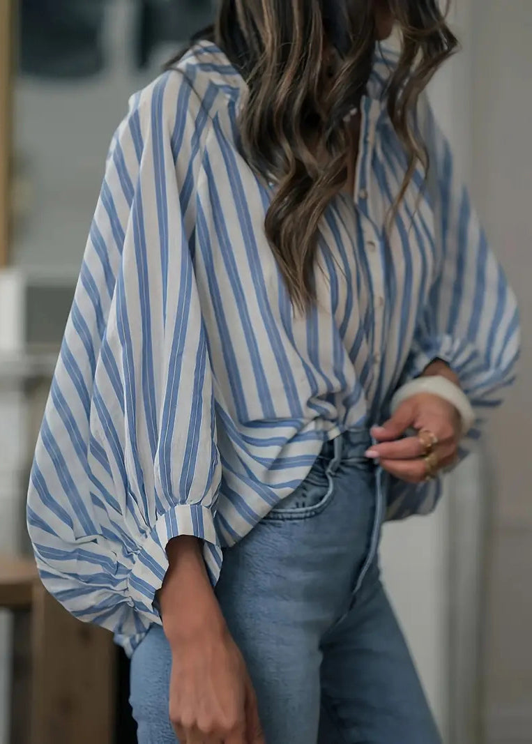 Damebluse med Volanger og Lanternermer 2
