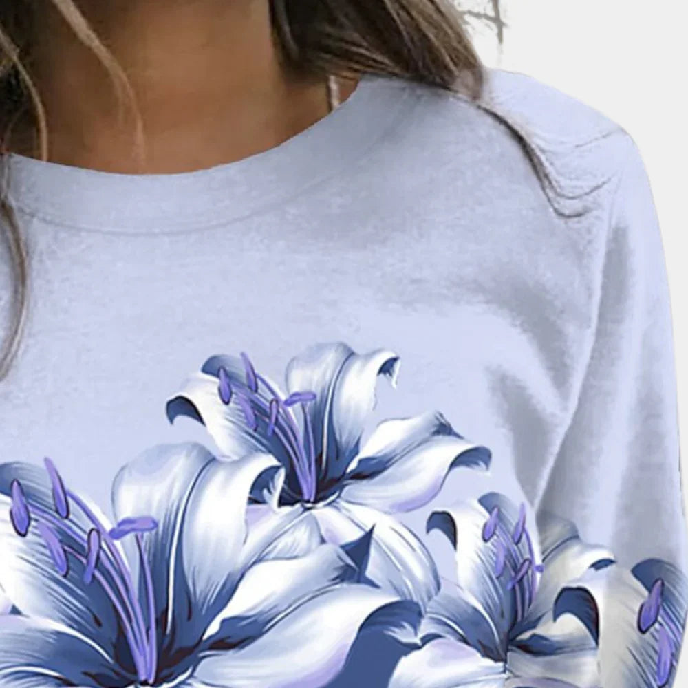 Damegenser med Blomstertrykk Avslappet Stil 2