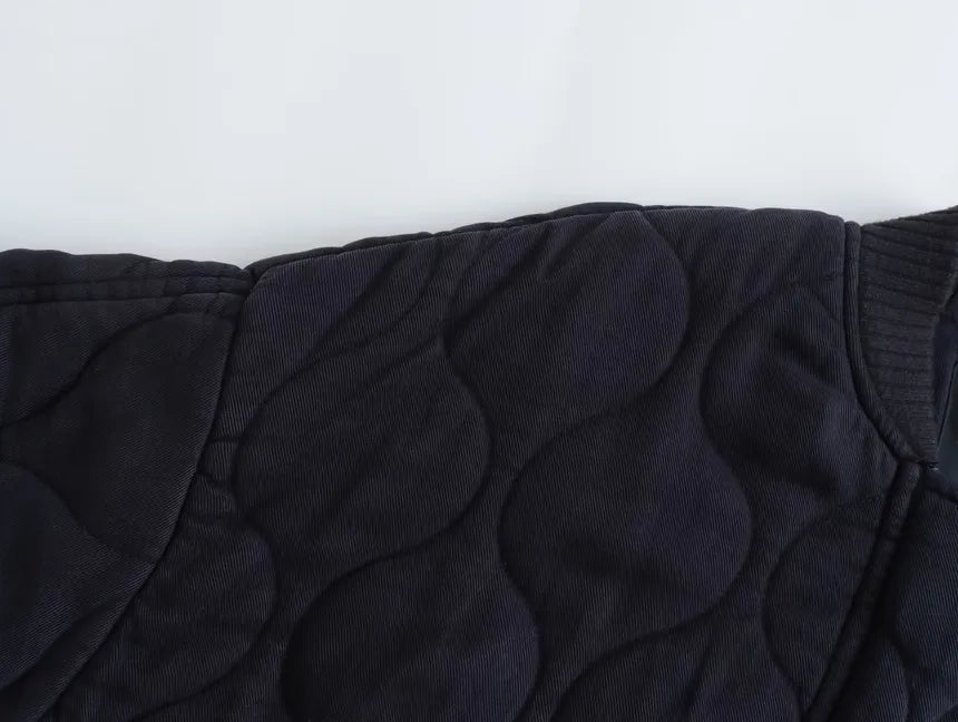 Damejakke med rund hals og vintage stil 8
