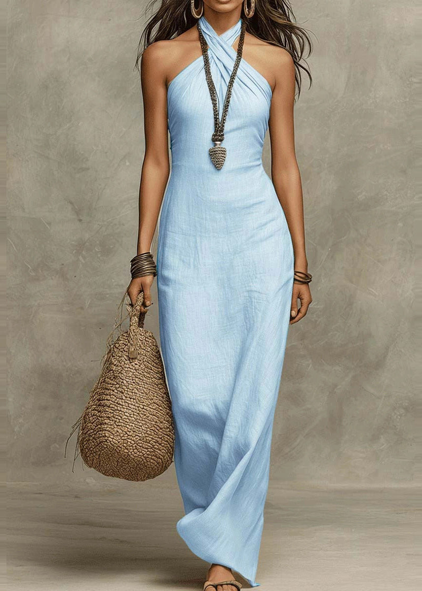 Damekjole Halter Stil Lang 2