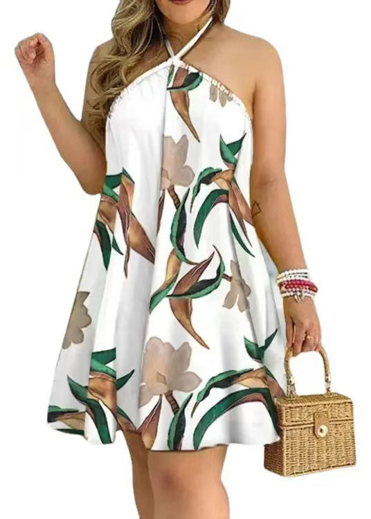 Damekjole Halterneck Boho Stil med Åpen Rygg 4