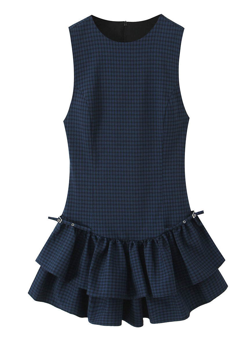 Damekjole Mini Lagdelt Marine Stil 3
