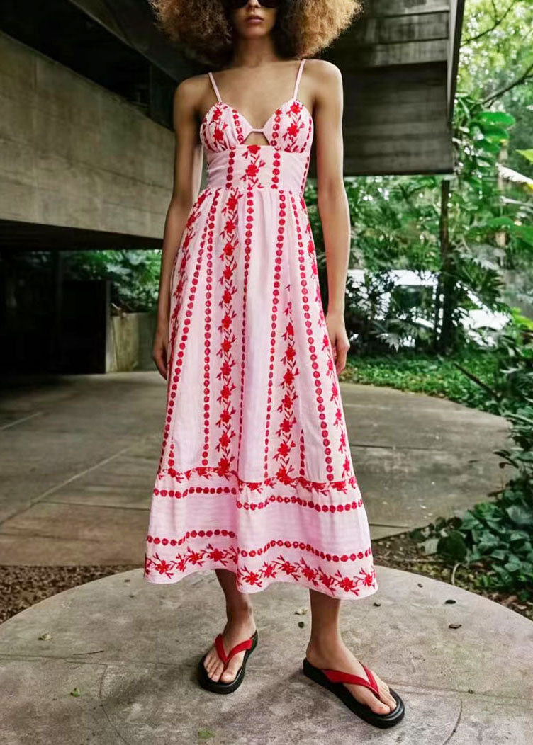 Damekjole Spaghetti Stropp Boho Stil 0