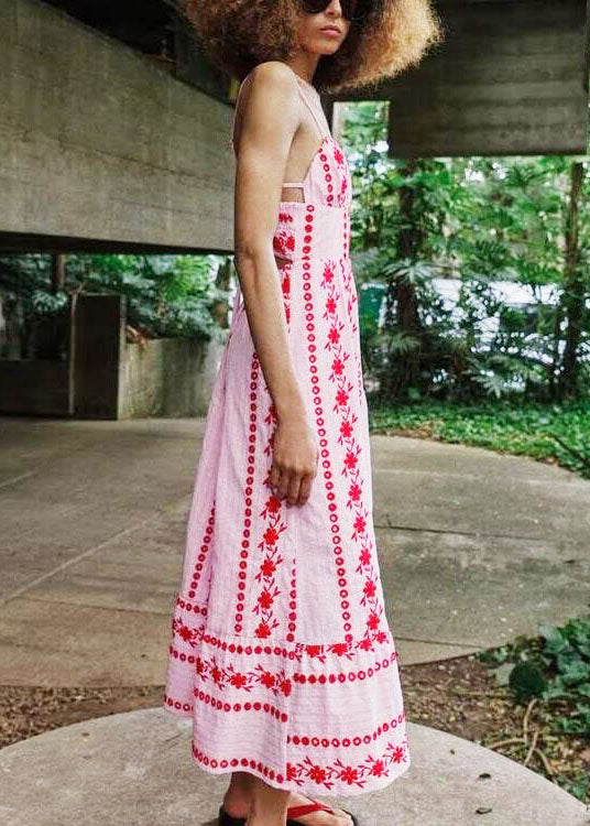 Damekjole Spaghetti Stropp Boho Stil 2