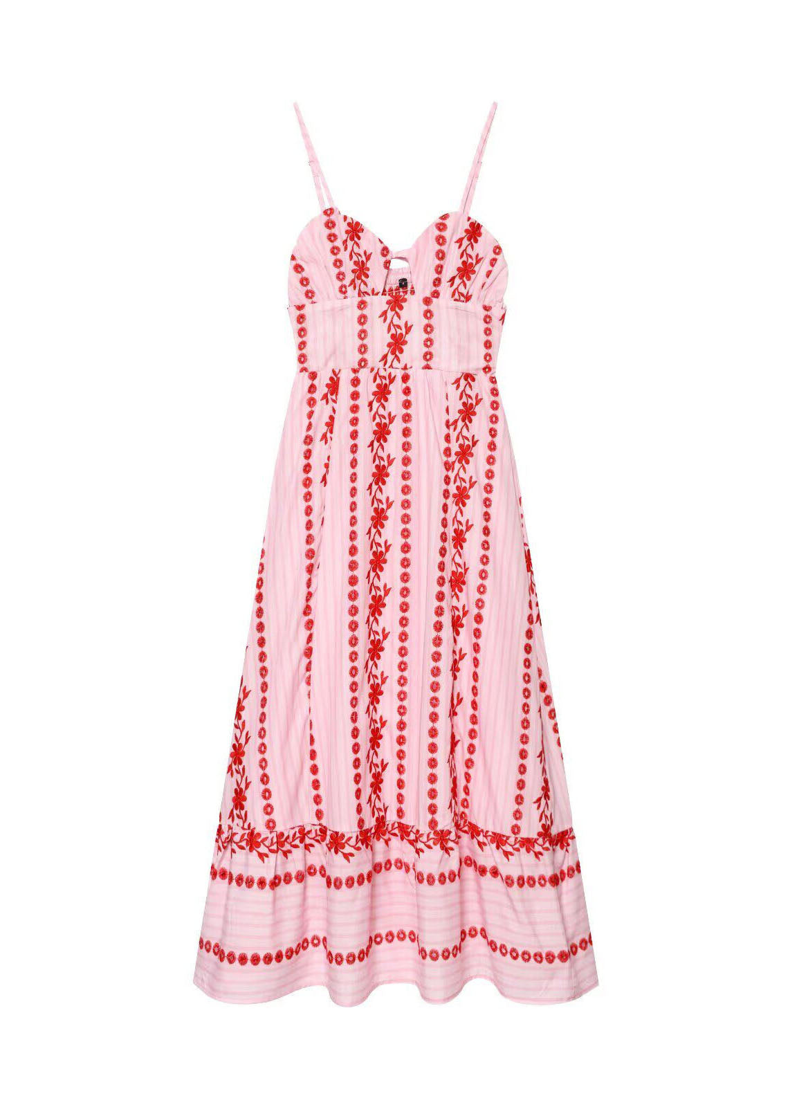 Damekjole Spaghetti Stropp Boho Stil 4