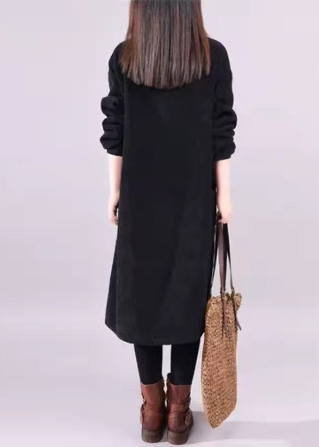 Damekjole med Turtle Neck og Lange Ermer Patchwork Design 3
