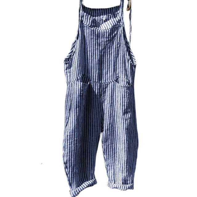 Damen Jumpsuit Baggy Stil Mykt Stoff 0