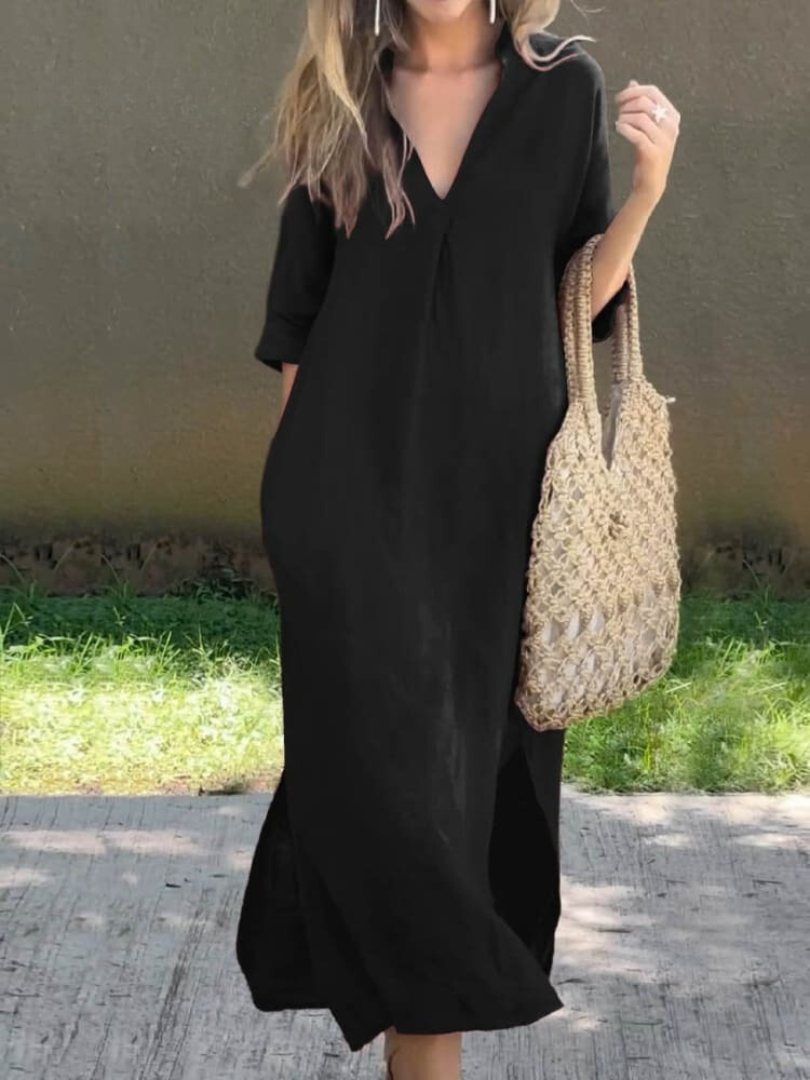 Damen Maxikleid Klassisk Stil 1