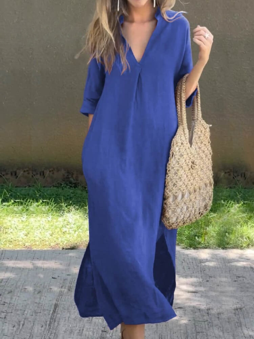 Damen Maxikleid Klassisk Stil 3