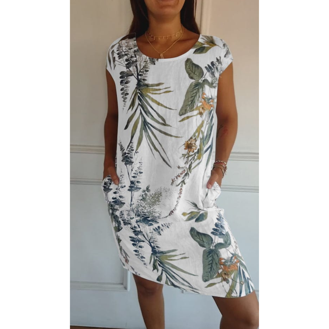 Damen Sommerkjole Rundhals Design 0