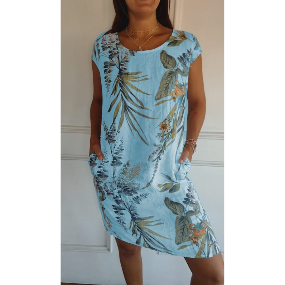 Damen Sommerkjole Rundhals Design 3