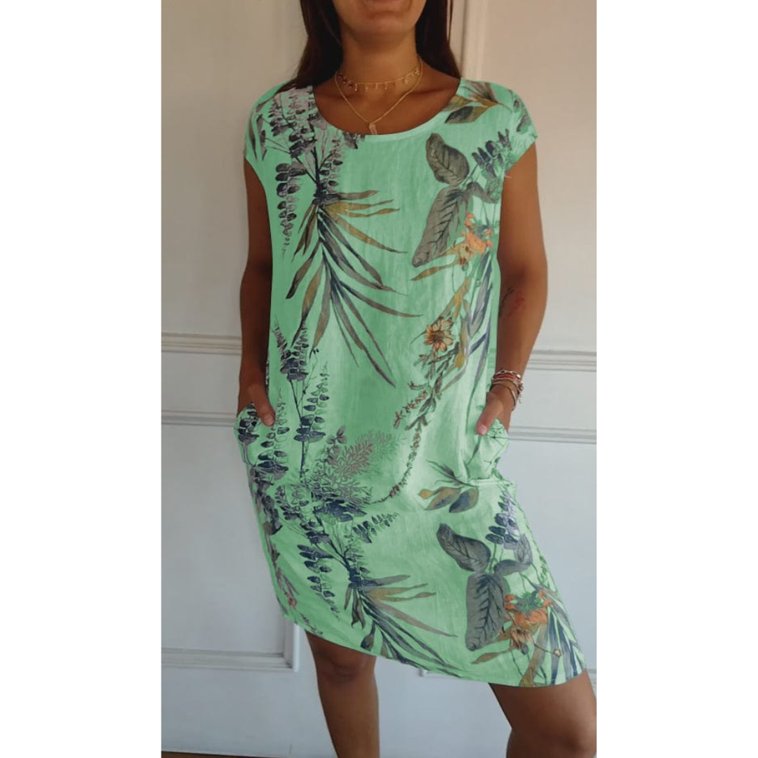 Damen Sommerkjole Rundhals Design 4