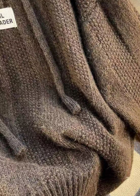 Damenes Hettegenser med Snøring i Knyttede Bomull 3