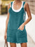 Damens Bib Shorts i Bomull og Lin med Blomsterdesign 1