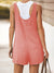 Damens Bib Shorts i Bomull og Lin med Blomsterdesign 8