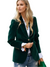 Damens Blazer Retro Elegant med En Knap 0