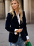 Damens Blazer Retro Elegant med En Knap 3