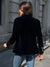 Damens Blazer Retro Elegant med En Knap 8