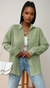 Damens Bluse med Knappestolpe i 100% Bomull 4