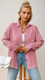 Damens Bluse med Knappestolpe i 100% Bomull 7