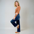 Damens High-Rise Bred Ben Jeans i Denim 3