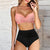 Damens Høy Midje Bikini Sett Moderne Elastisk Stoff 3