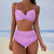 Damens Høy Midje Bikini Sett Moderne Elastisk Stoff 4