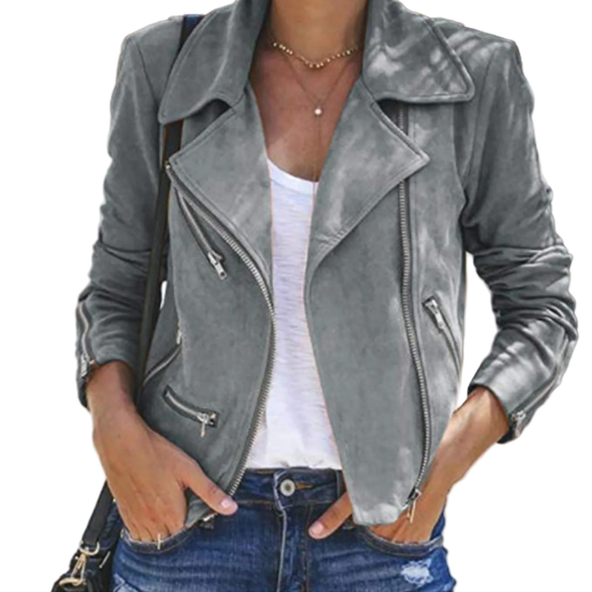 Damens Jakke med Glidelås - Beatrice 0