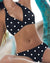 Damens Moderne Bikini med Blomster- og Prikkemønster 1