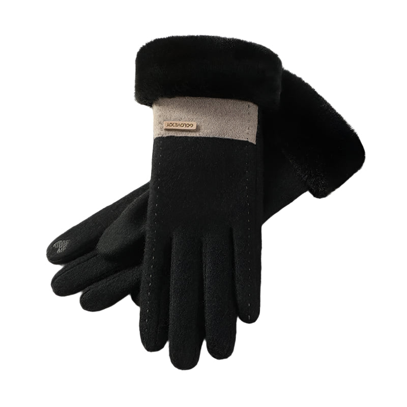 Damens Plush Hansker Elastisk Komfortabel 0