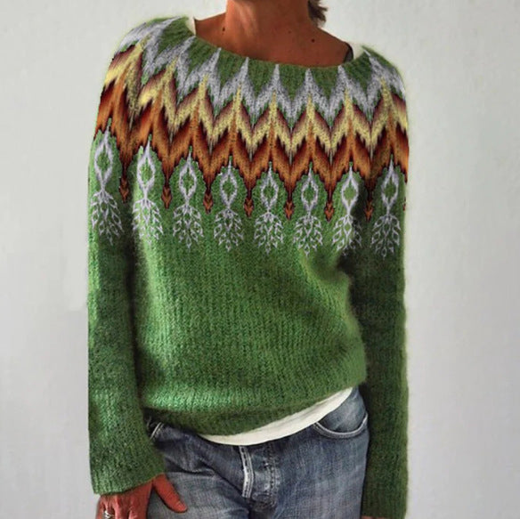 Damens Retro Pullover Xanthe i Klassisk Stil 4