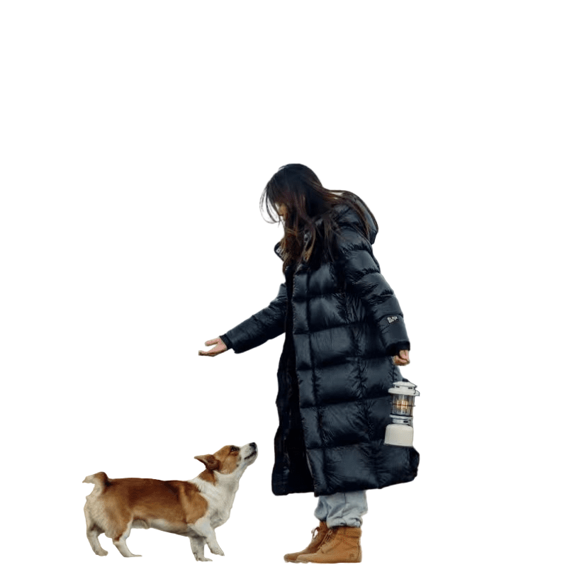 Damens Vinterjakke i Dun, Vanntett og Varm 0