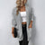 Damer Lang Vest Myk Stoff Elegant Design 0