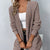 Damer Lang Vest Myk Stoff Elegant Design 3