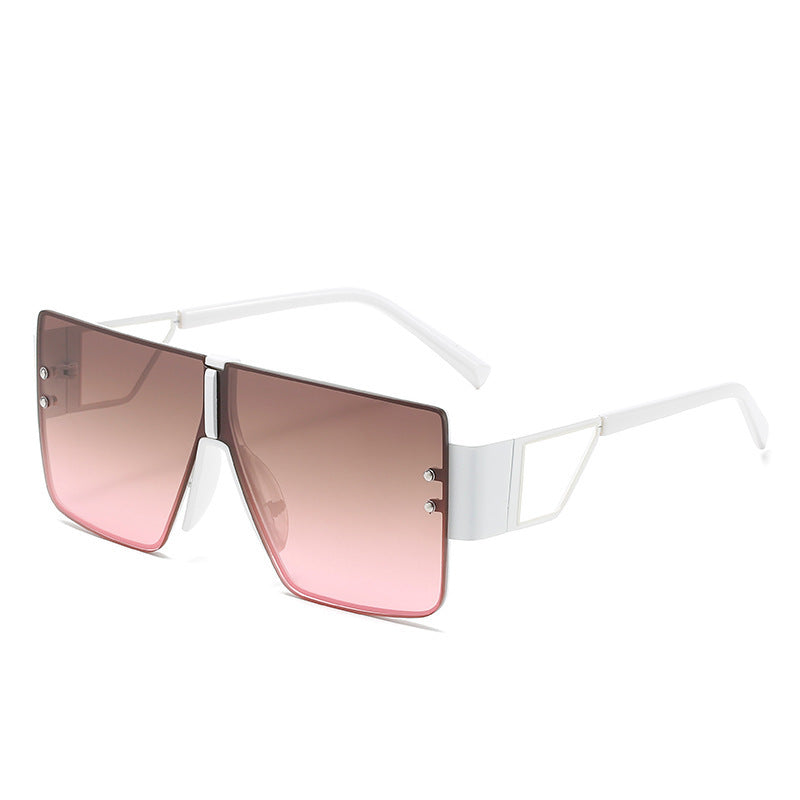 Damer Oversized Solbriller Futuristisk Design 0