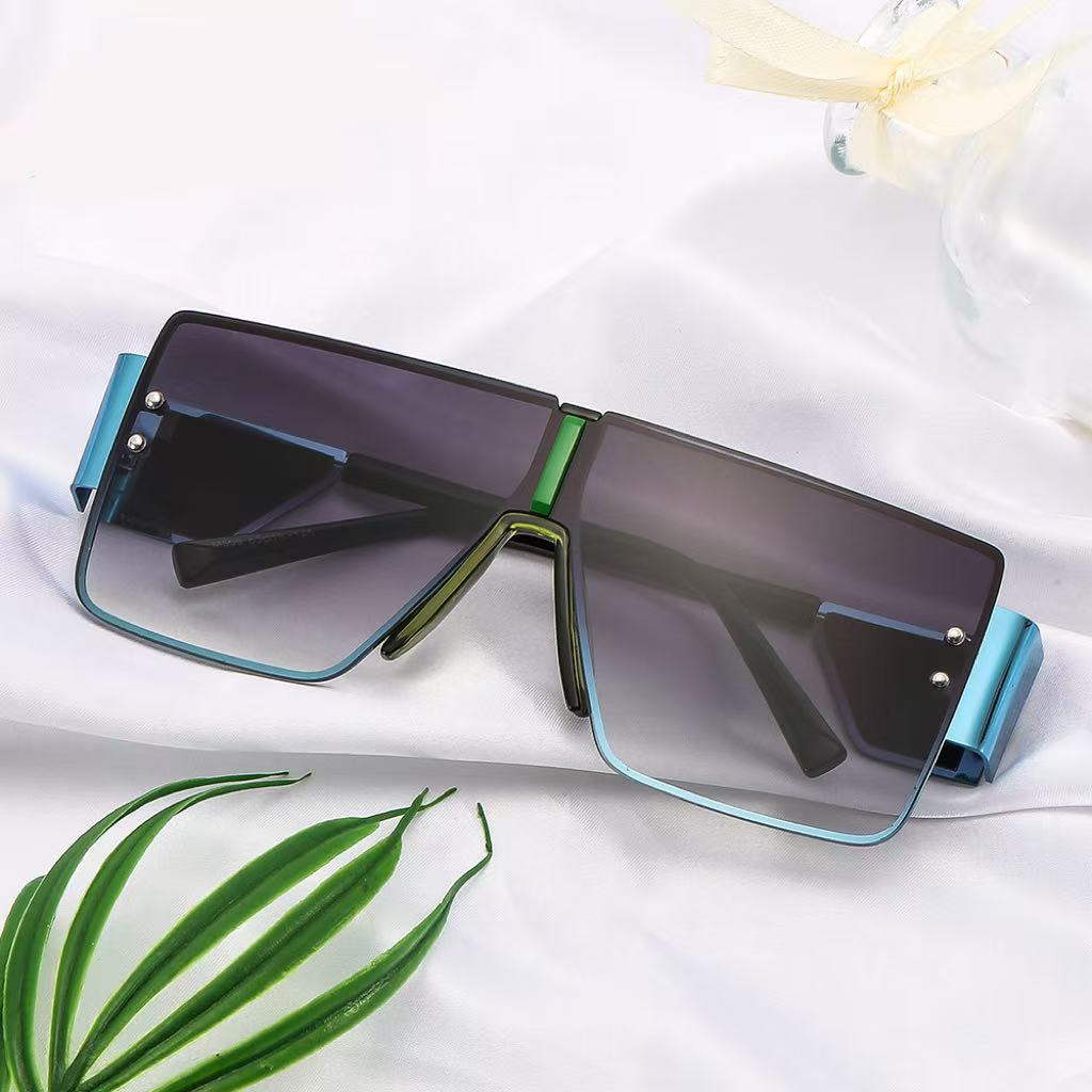 Damer Oversized Solbriller Futuristisk Design 2