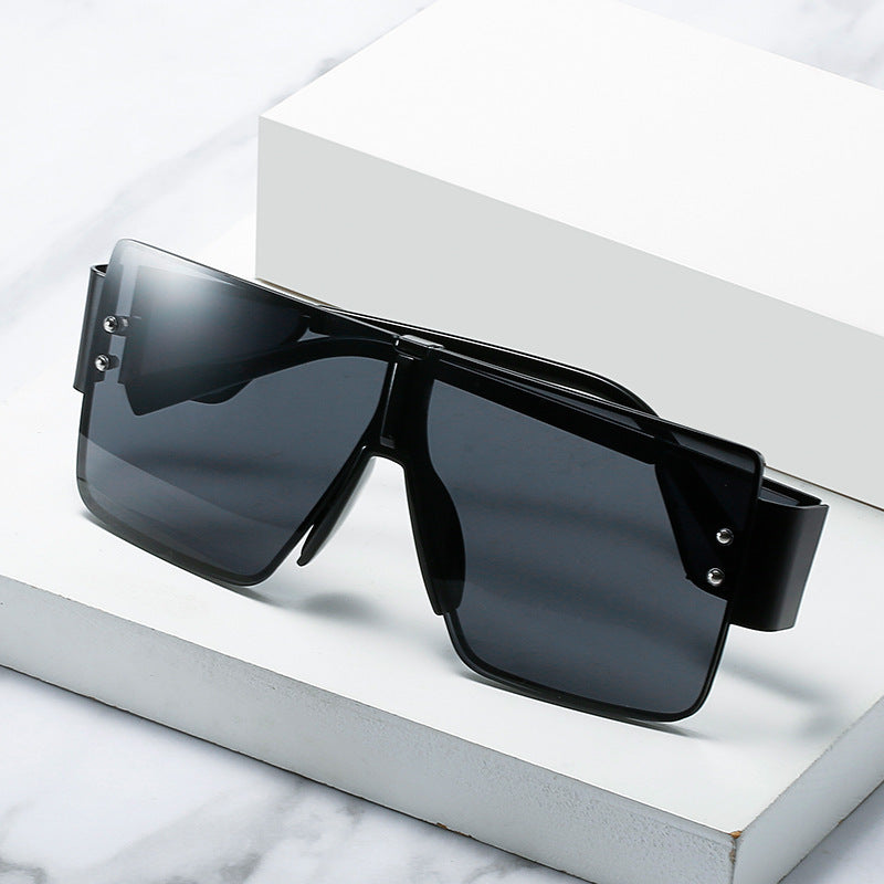 Damer Oversized Solbriller Futuristisk Design 3